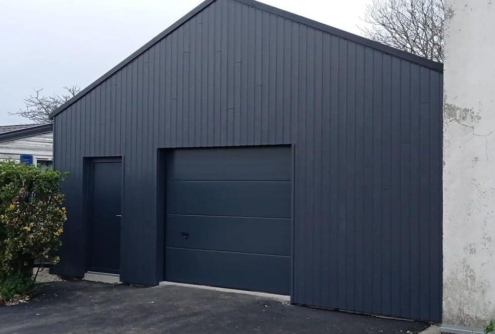 Garage toit bi-pente